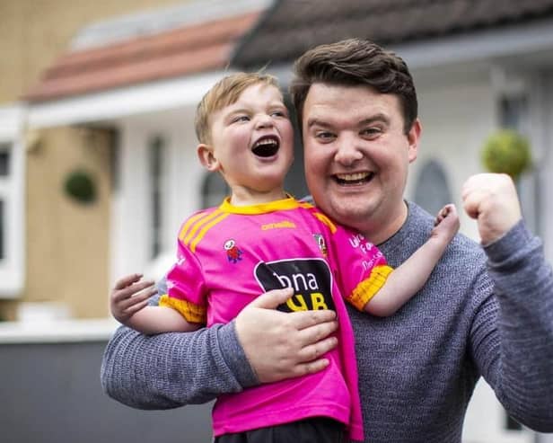 Dáithí MacGabhann and his father Máirtín