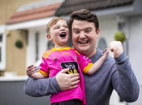 Dáithí MacGabhann and his father Máirtín