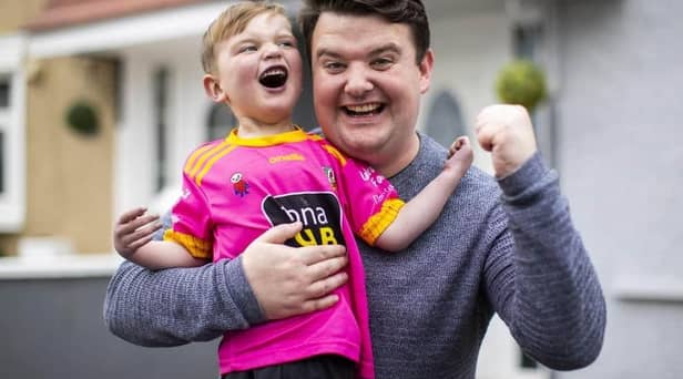 Dáithí MacGabhann and his father Máirtín