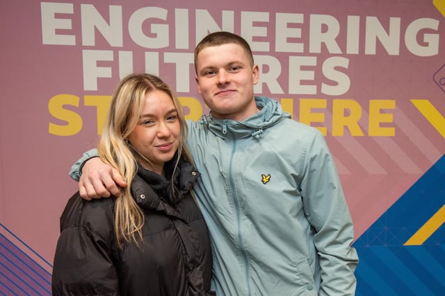 Harley Peoples (Lisneal College) and  Alex Arbuckle (St Mary's College), pictured at Open Day at NWRC's Springtown Campus. 