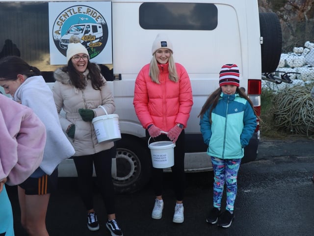 Malin Head Community Christmas Day Swim at Portmor Beach.
