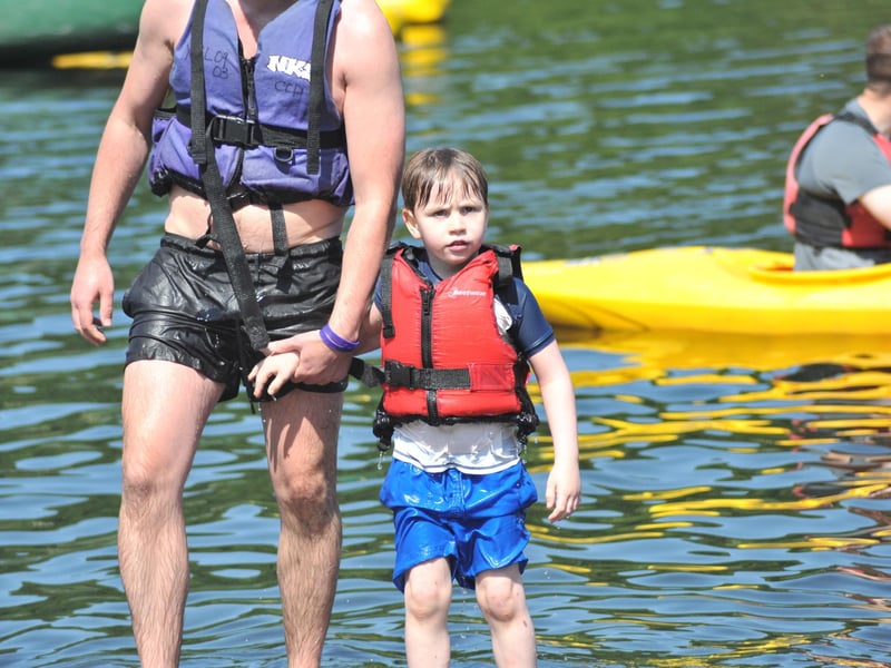 One of the youngest participants delighted with how brave he was