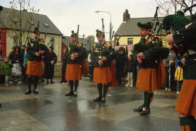 A band performing at the Carndonagh Easter parade