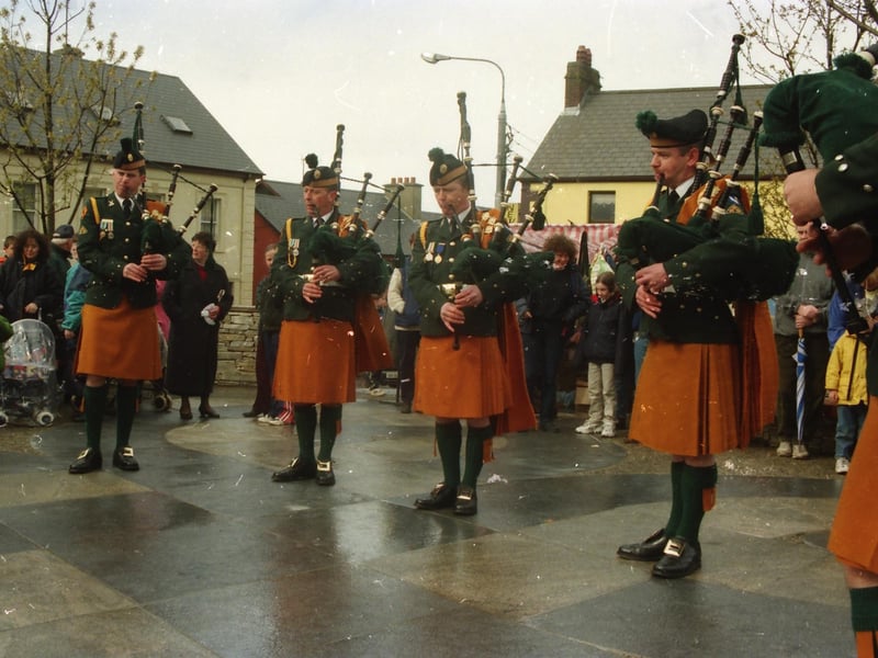 A band performing at the Carndonagh Easter parade