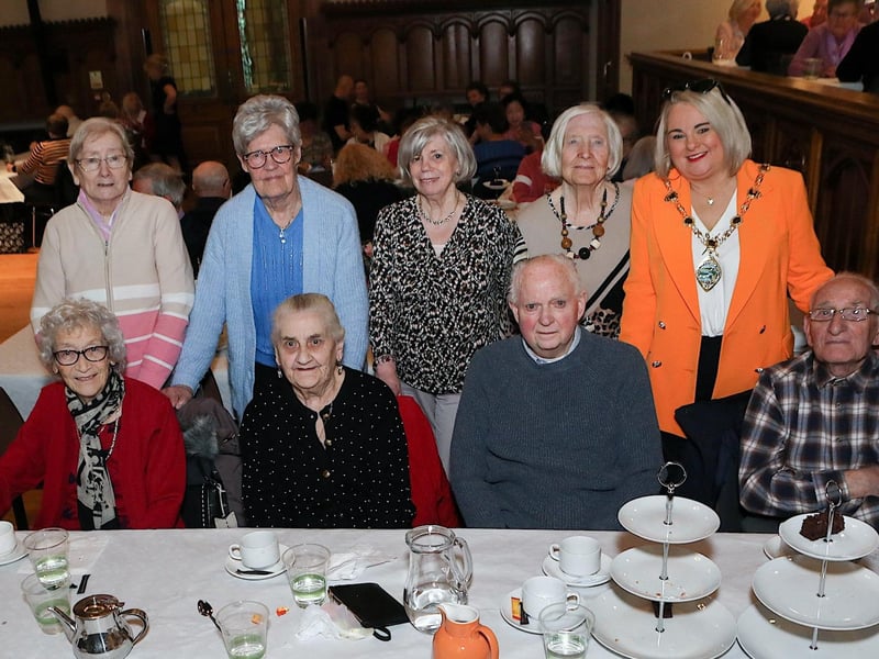 Group pictured with Mayor Sandra Duffy at the Tea Dance held in the Guildhall. (Photo - Tom Heaney, nwpresspics)