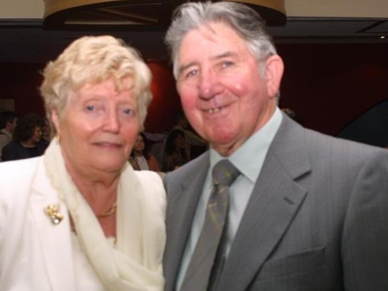 A photograph of Molly and Charlie in 2003 that appeared in the 'Journal' on Tuesday, August 15, 2023, and prompted correspondence from their daughter Frances Doherty.