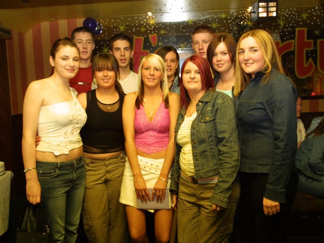 Amanda enjoying her 18th birthday party with her friends in the Phoenix Bar