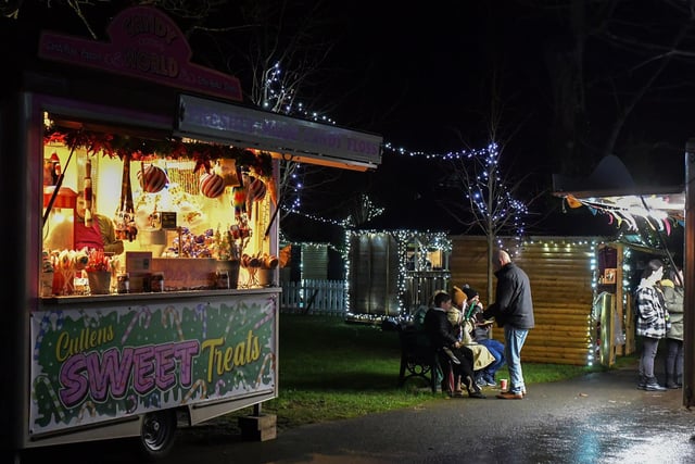 The Buncrana Christmas Market in Swan Park opened on Friday and will be open daily from 12 noon to 9pm until Sunday, 8th December. Photo: George Sweeney