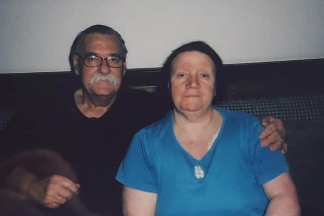 The late Vincent Strunks with his wife Marion.