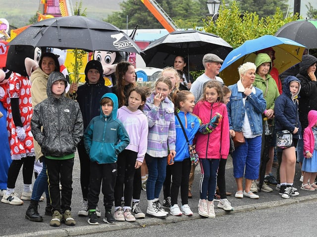 Spectators at the Clonmany Festival Parade on Sunday afternoon. Photo: George Sweeney