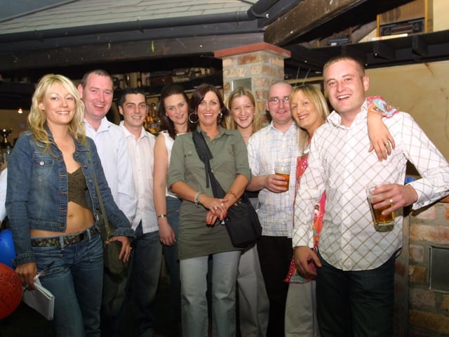 Liam Brown enjoys the party with his friends.