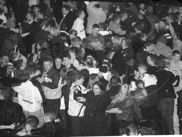 Millennium celebrations in Derry city centre.