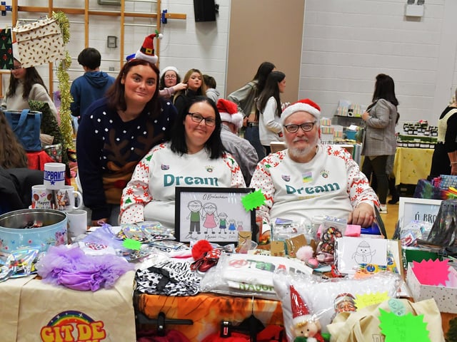 There were seventy stall holders, selling a variety of gifts, at St Marys College Christmas Craft Fair on Saturday. Photo: George Sweeney
