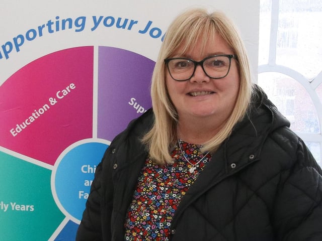 Joanna Legg, SureStart Shantallow pictured at Skeoge Community Health Fair. (Photo - Deirdre Heaney, nwpresspics)