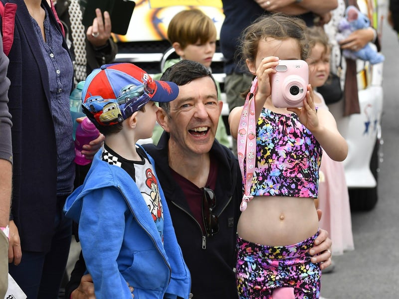 Spectators at the Clonmany Festival Parade on Sunday afternoon. Photo: George Sweeney