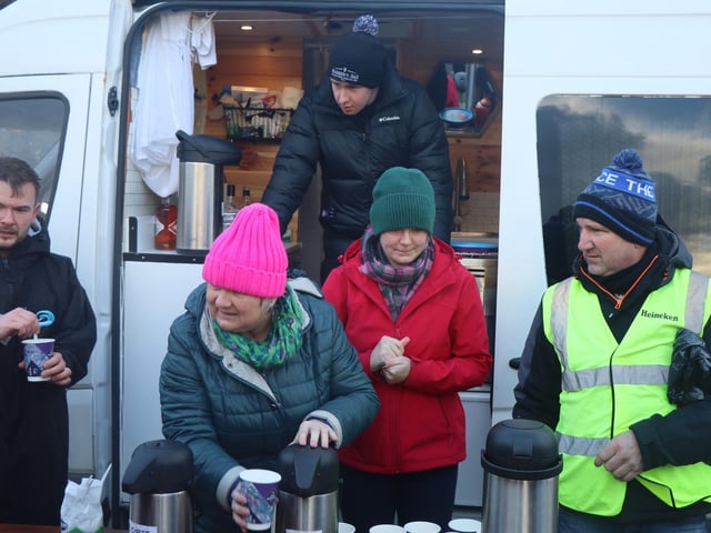 Malin Head Community Christmas Day Swim at Portmor Beach.