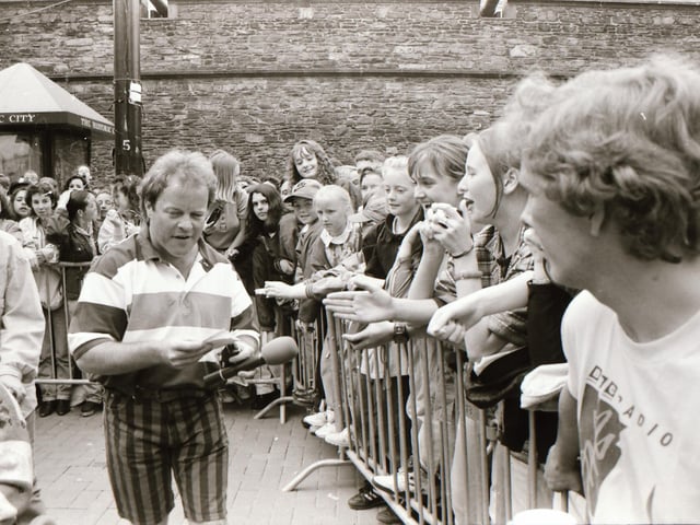 Bruno Brookes at the BBC Radio 1 roadshow in July 1993.