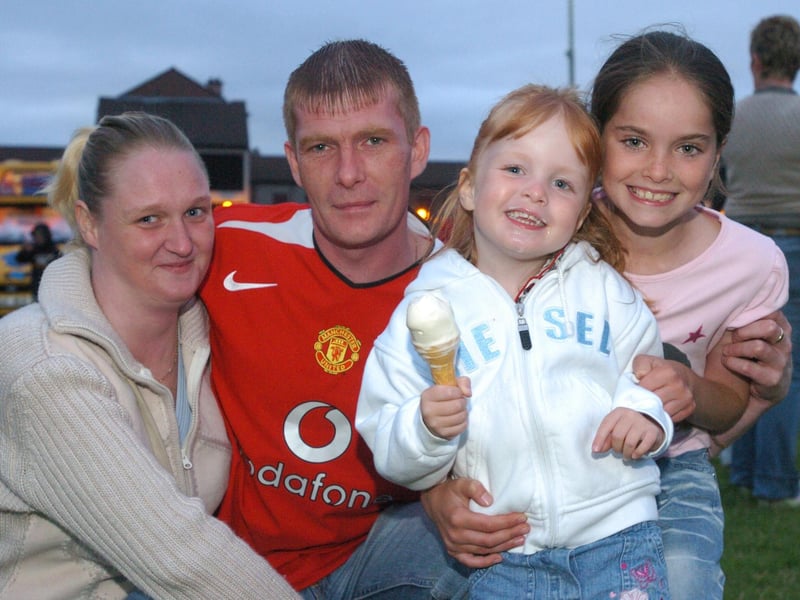 From left, Teresa, John, Jamie, and Natalie McLaughlin. (1608PG76) : .