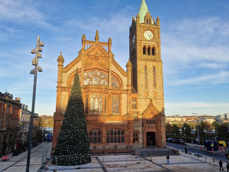 Derry Guildhall Square Christmas Tree.