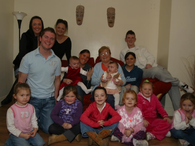 Baby Bradley's birthday with family.
