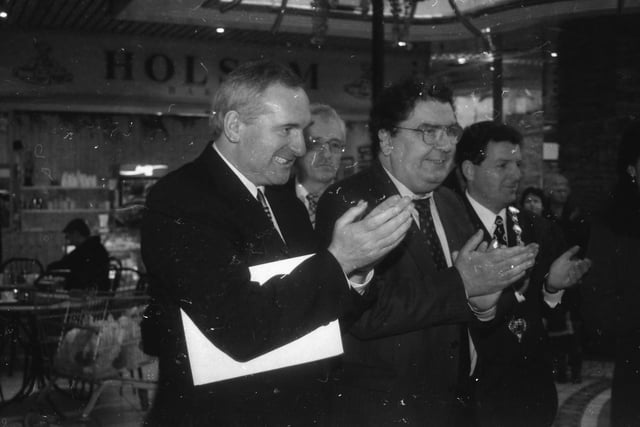Bertie Ahern, John Hume and Mayor of Derry, Martin Bradley.
