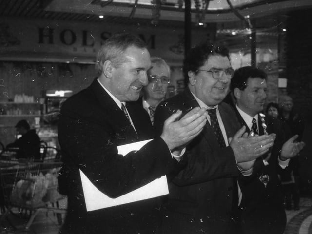 Bertie Ahern, John Hume and Mayor of Derry, Martin Bradley.