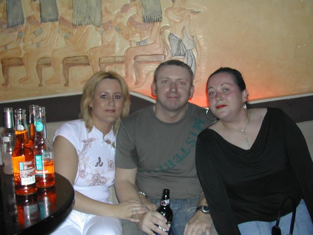 A night out in Earth Nightclub in September 2003