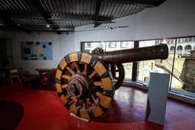 Among the artefacts are a gun carriage wheel and bronze siege gun, canon and other weaponry, textiles and items recovered from the wreck site discovered at Kinnagoe Bay.