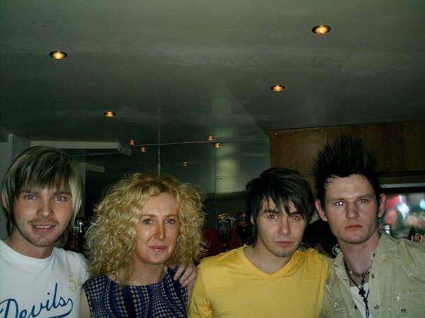 Enjoying a night out at Earth nightclub back in January 2006.
