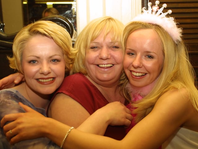 Fran Harkin, Kathleen Crumley and Nicola Crumley enjoying the Hen party