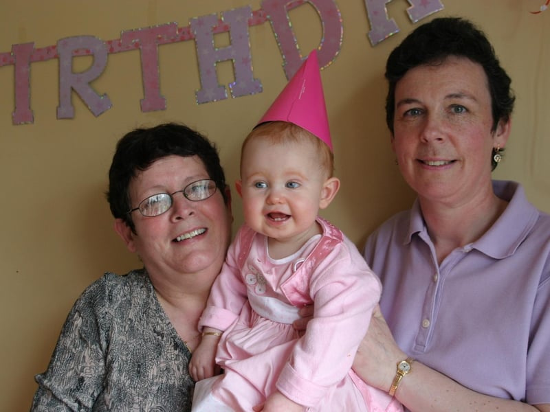 Family and friends get together to celebrate Aimee McClelland's birthday.