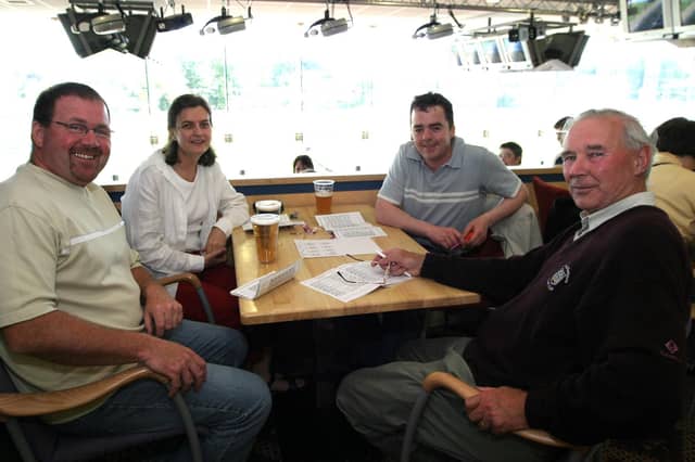 A night out at the Lifford dog track in July 2004.