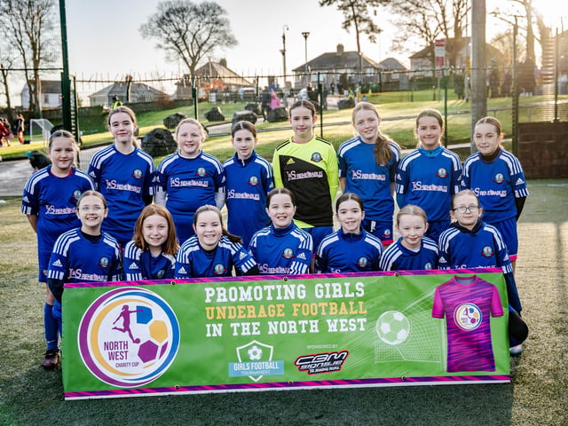 The Buncrana Hearts team which competed at the inaugural North West U12 Charity Cup at Ulster University's Duncreggan Road pitches. (Photo: Rodi Jeerasoo)