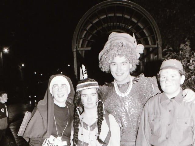 Derry folks dressed up for Halloween night, back in October 1994.
