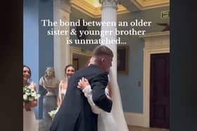 The beautiful moment between siblings Jack and Megan has been viewed over 7 million times. Photo from Drenagh Estate TikTok.