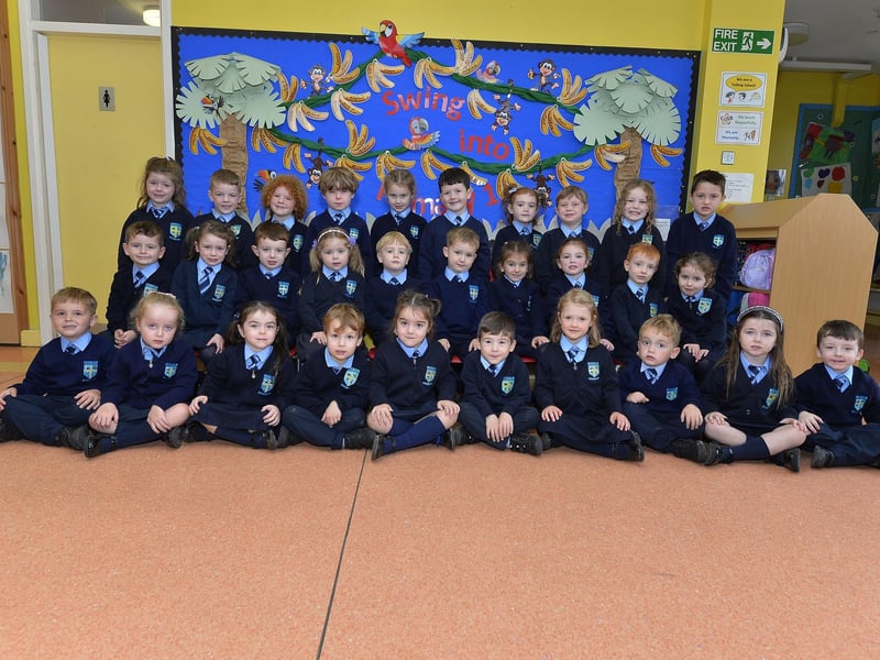 Mrs O’Donnell’s P1 class at Hollybush Primary School.