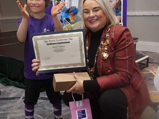 The Mayor with Maisie.