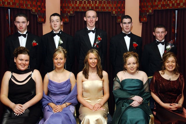 Seated, from left, are Aine McGuinness, Amanda Hegarty, Emma Coyle, Patricia Boyle and Jane McCarter. Standing, from left, are Brendan Harrigan, Gerard Porter, Enda McDermott, Patrick Doherty and Barry Robinson. (1401C03)