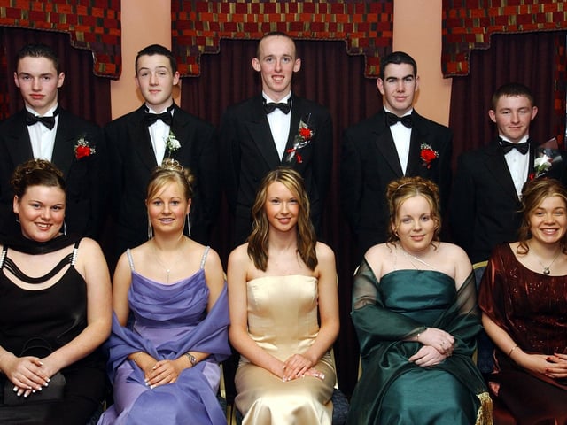 Seated, from left, are Aine McGuinness, Amanda Hegarty, Emma Coyle, Patricia Boyle and Jane McCarter. Standing, from left, are Brendan Harrigan, Gerard Porter, Enda McDermott, Patrick Doherty and Barry Robinson. (1401C03)