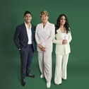 Qasa Alom, Clare Balding and Isa Guha
