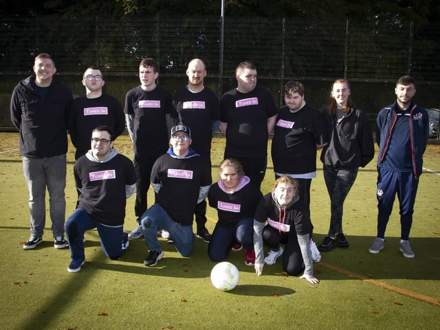 Tuned-In Project Titans, who competed in the Peace Games, which took place at Foyle Arena.