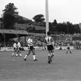 Action from the match between Derry City and Spurs at the Brandywell.