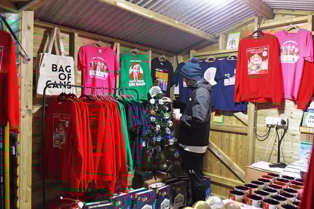 The Buncrana Christmas Market in Swan Park opened on Friday and will be open daily from 12 noon to 9pm until Sunday, 8th December. Photo: George Sweeney