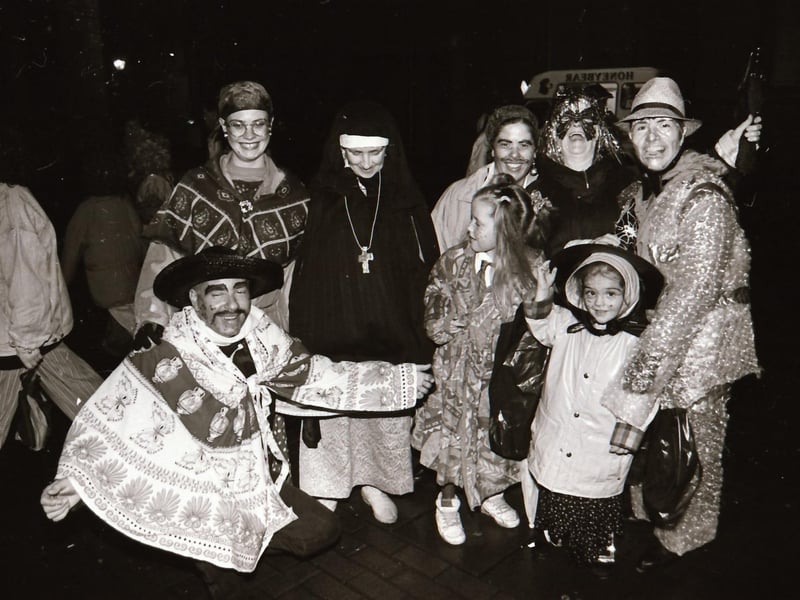 Derry folks dressed up for Halloween night, back in October 1994.