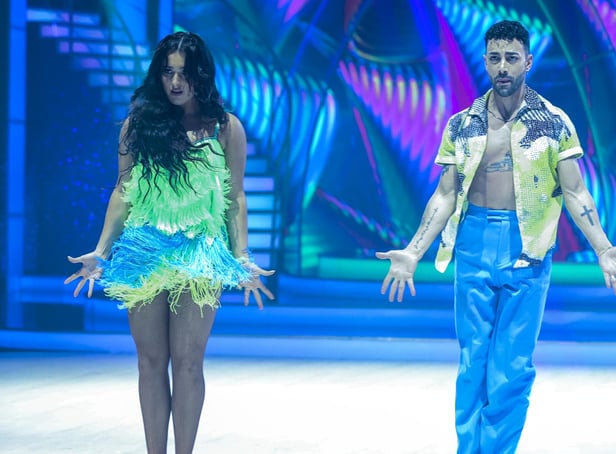 Singer Brooke Scullion with her Dance Partner Maurizio Benenato during Dancing With The Stars Series 6 .