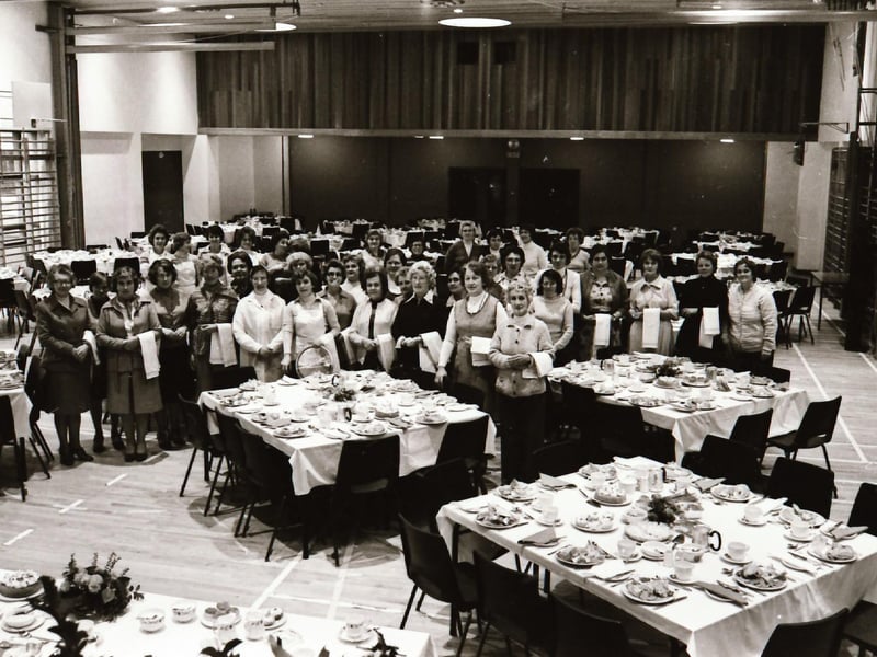 Parishioners celebrating the dedication of St. Joseph's Galliagh in 1976.