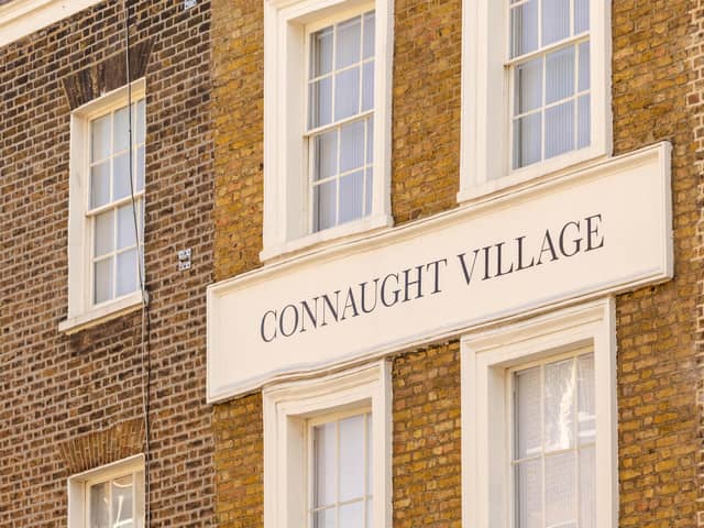 Connaught Village is a small leafy community submerged in the Hyde Park Estate's luxury retail quarter. Image: Rebecca Hope