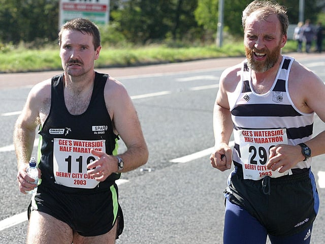 Gerard McElhinney (119) and Andrew McDonald (292). (1609T35).:.