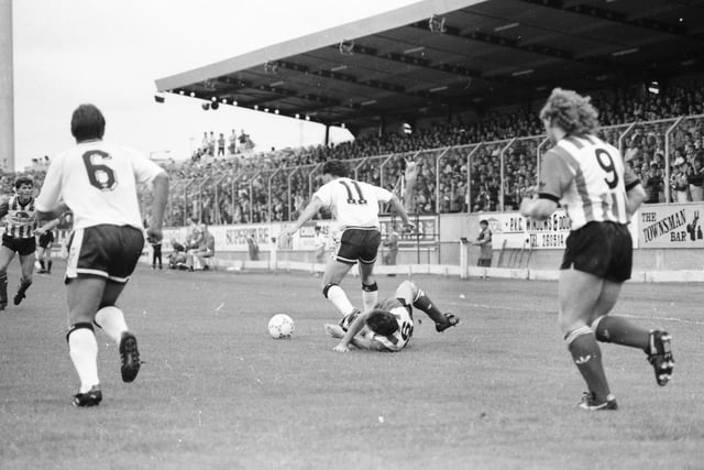 A packed Brandywell as Derry City took on Spurs in 1990.
