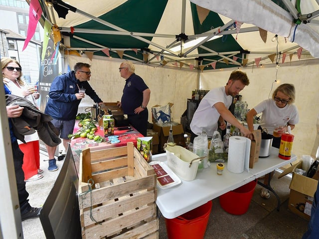 People at the LegenDerry Street Food Festival held at Guildhall Street and Harbour Square over the weekend.Photo: George Sweeney